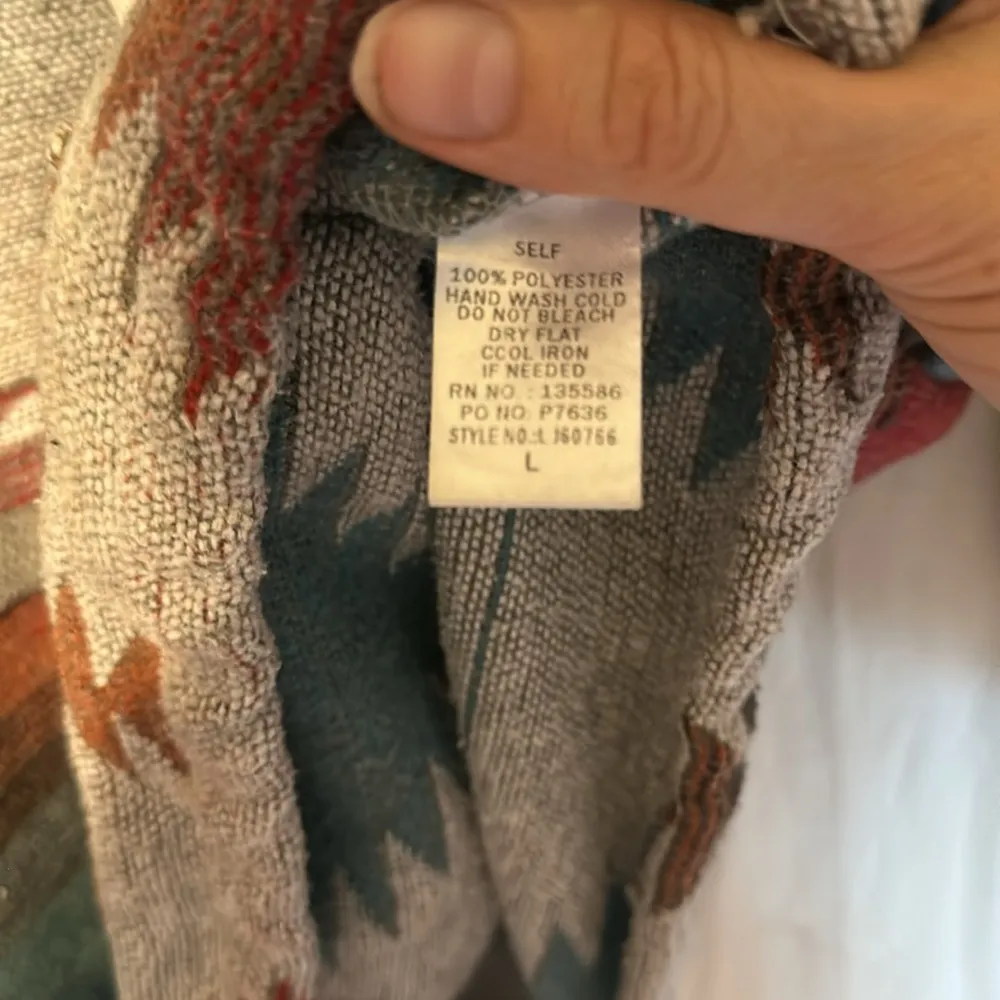 Main strip Aztec Southwestern Pattern Half Zip pullover over with Hood - Image 8