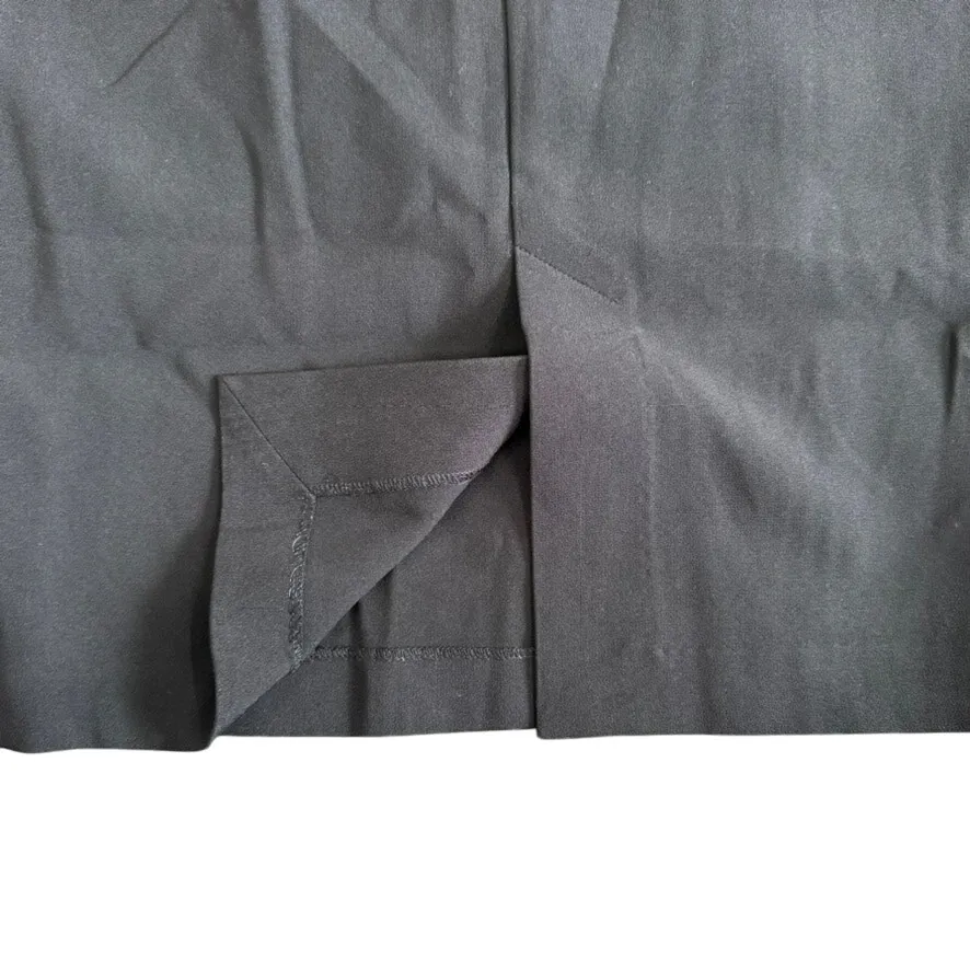 FRNCH  Front Button Midi Bodycon Skirt in Black, Size L - Image 4