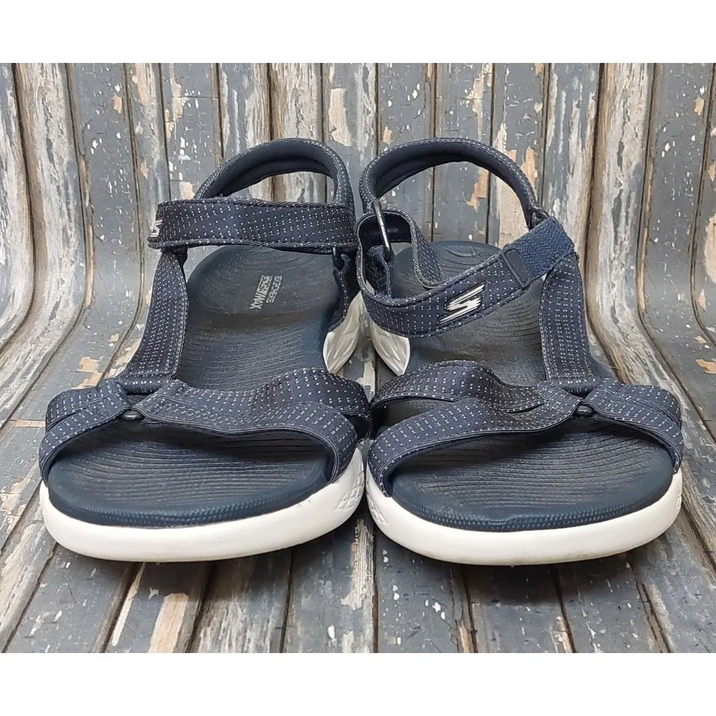 SKECHERS On the Go Blue Strappy Flat Walking Trekking Sport Sandals Size 10 - Image 3
