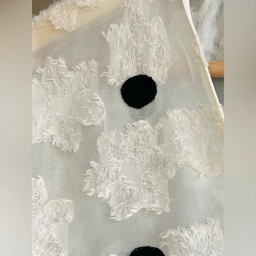 Zara Women’s polka dots Textured Weave Top - Image 8