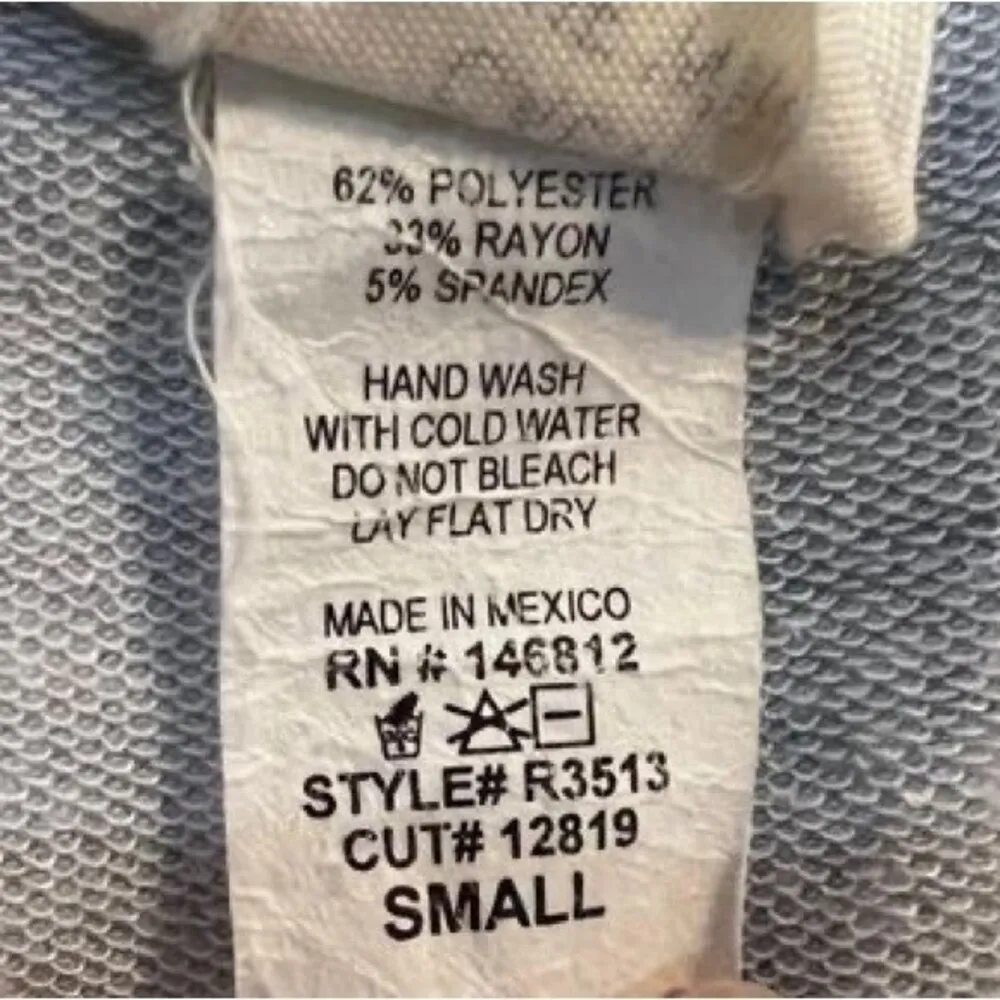 Gray marbled cold shoulder sweatshirt size small - Image 4