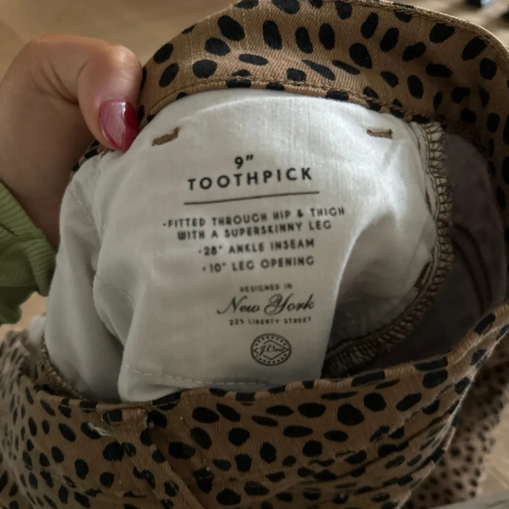 J Crew 9” Toothpick Cheetah Spotted Pants - Image 6