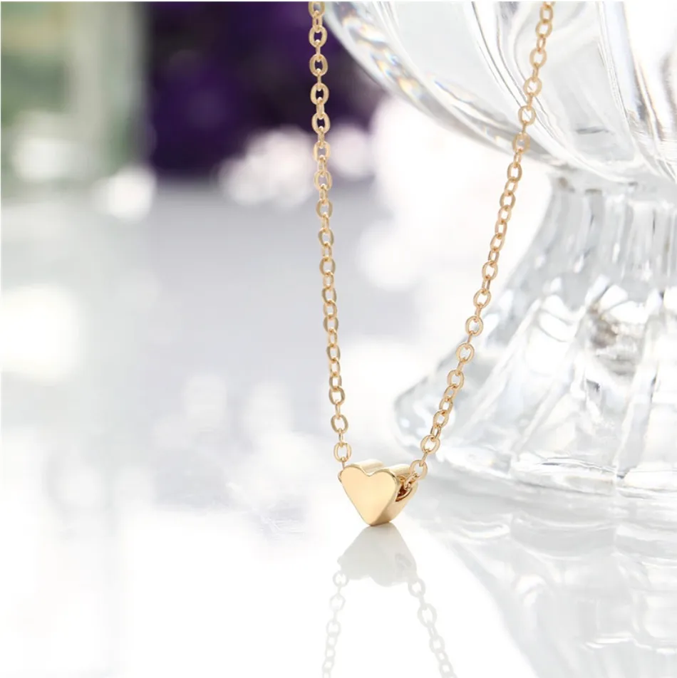Boutique Gold Heart Necklace - Image 3
