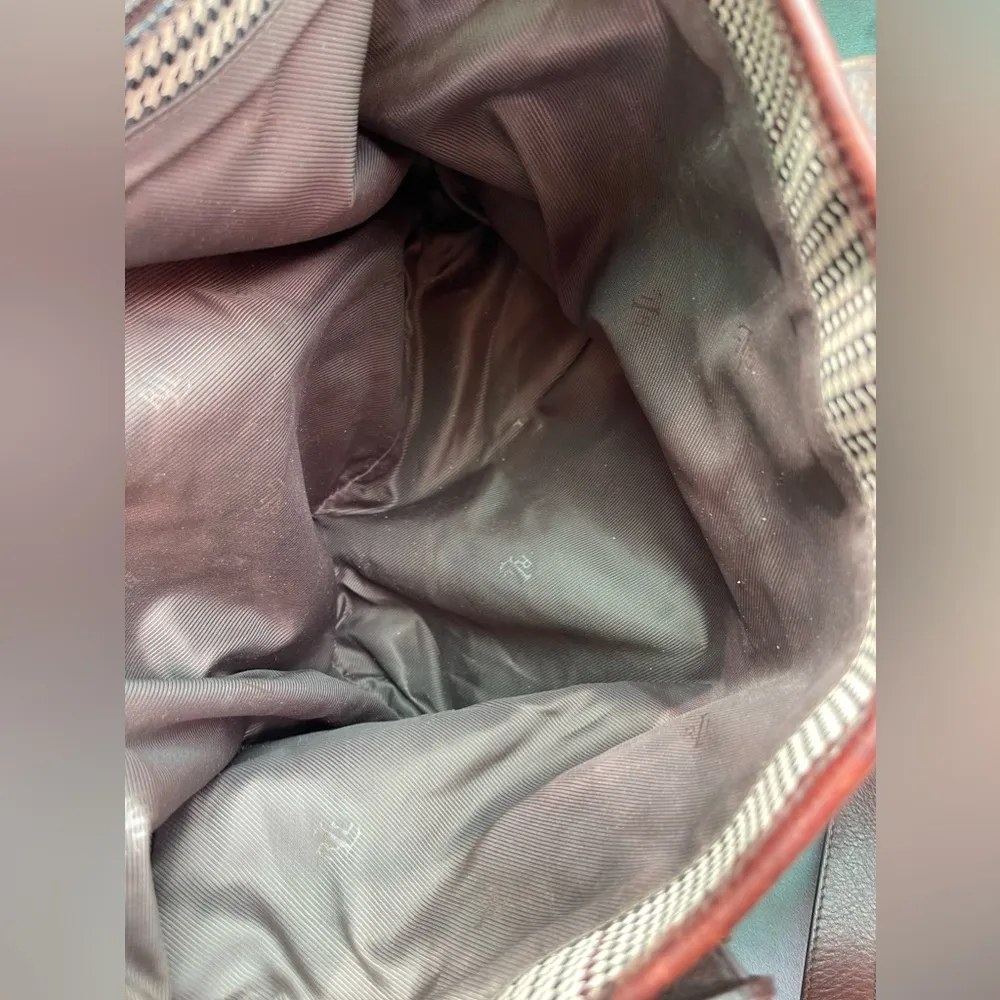 Ralph Lauren Lauren  houndstooth and sued tote - Image 10