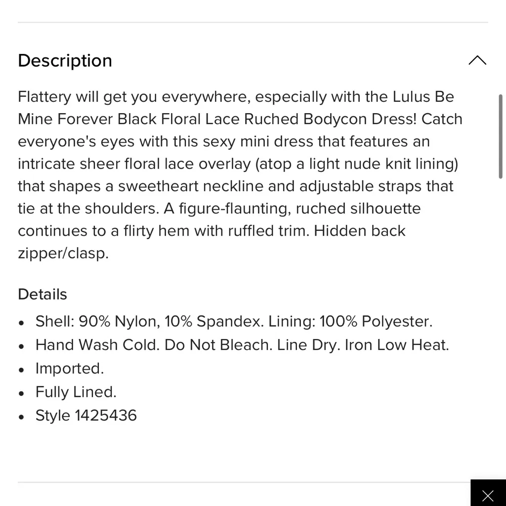 Lulus Be Mine Forever Black Floral Lace Ruched Bodycon Mini Dress SIZE S - Image 8