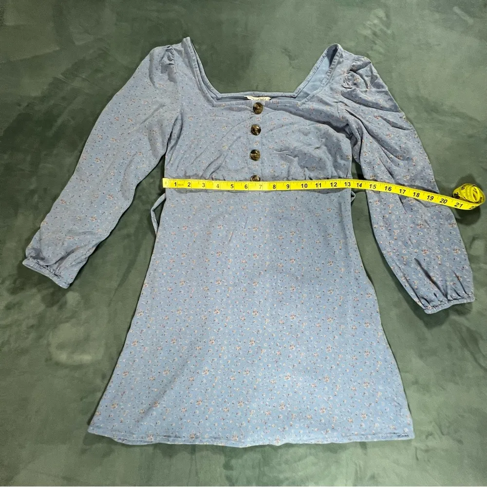 American Eagle Long Sleeve Floral Mini, Size: Small - Image 4