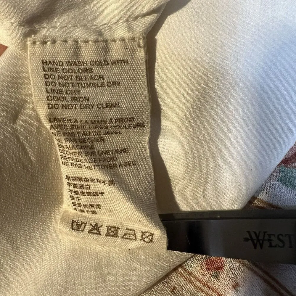 Anthropologie Let Me Be Mock Neck Sheerf Long Sleeve Mini Dress XS Cottagecore - Image 15