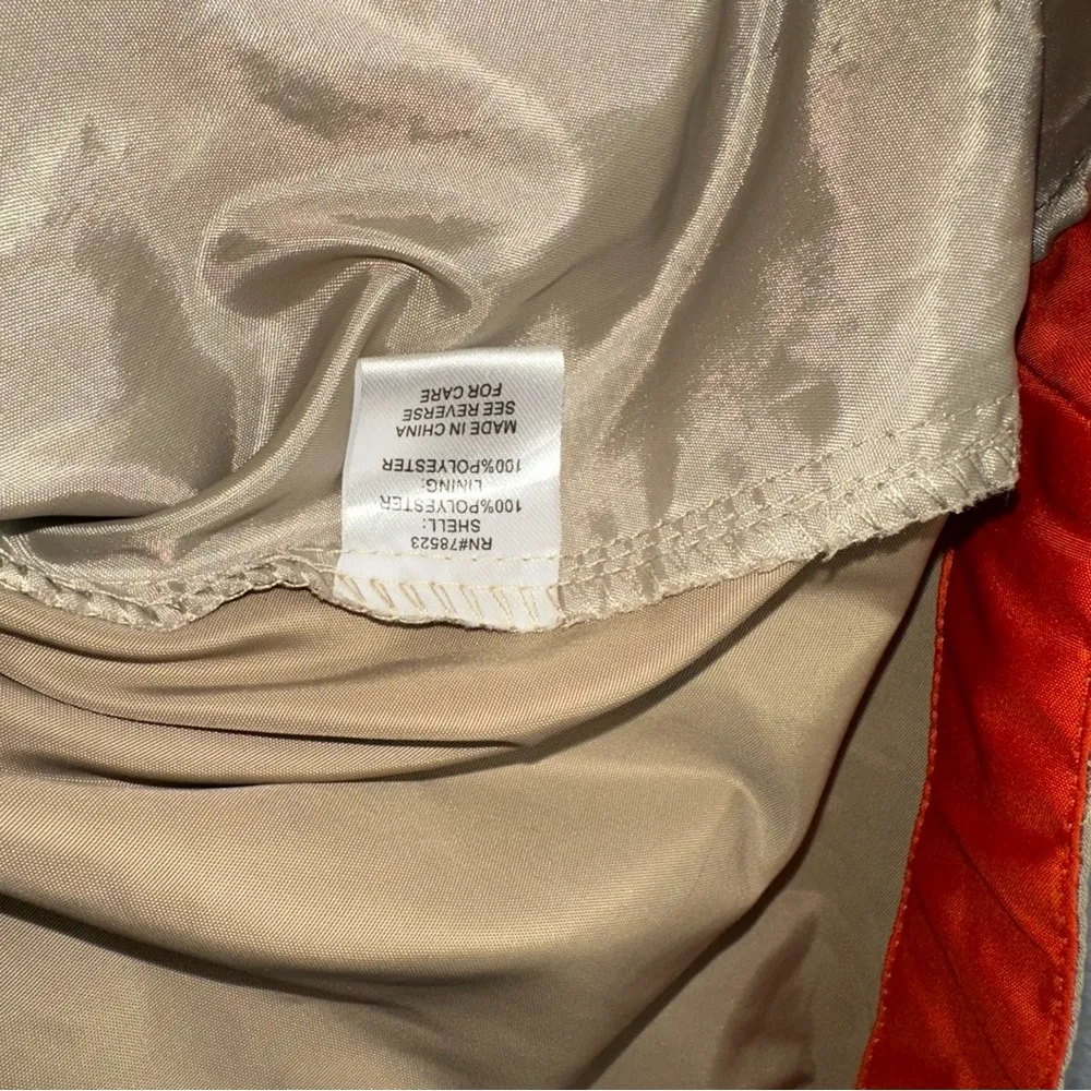 Luii by Anthropologie Jacket Womens Tan Small High Neck Parka Raincoat - Image 5