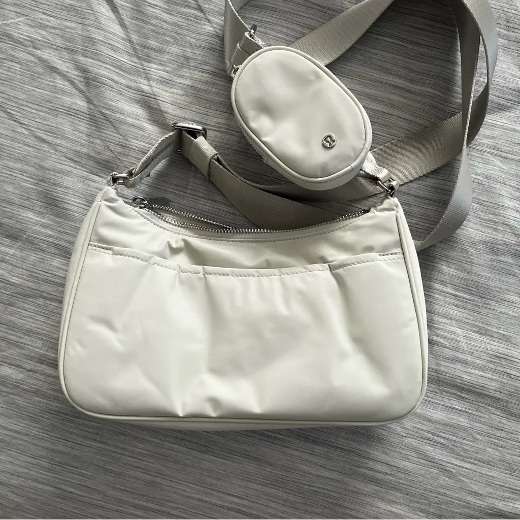 Lululemon Crossbody Bag with Nano Pouch in Bone - Image 4