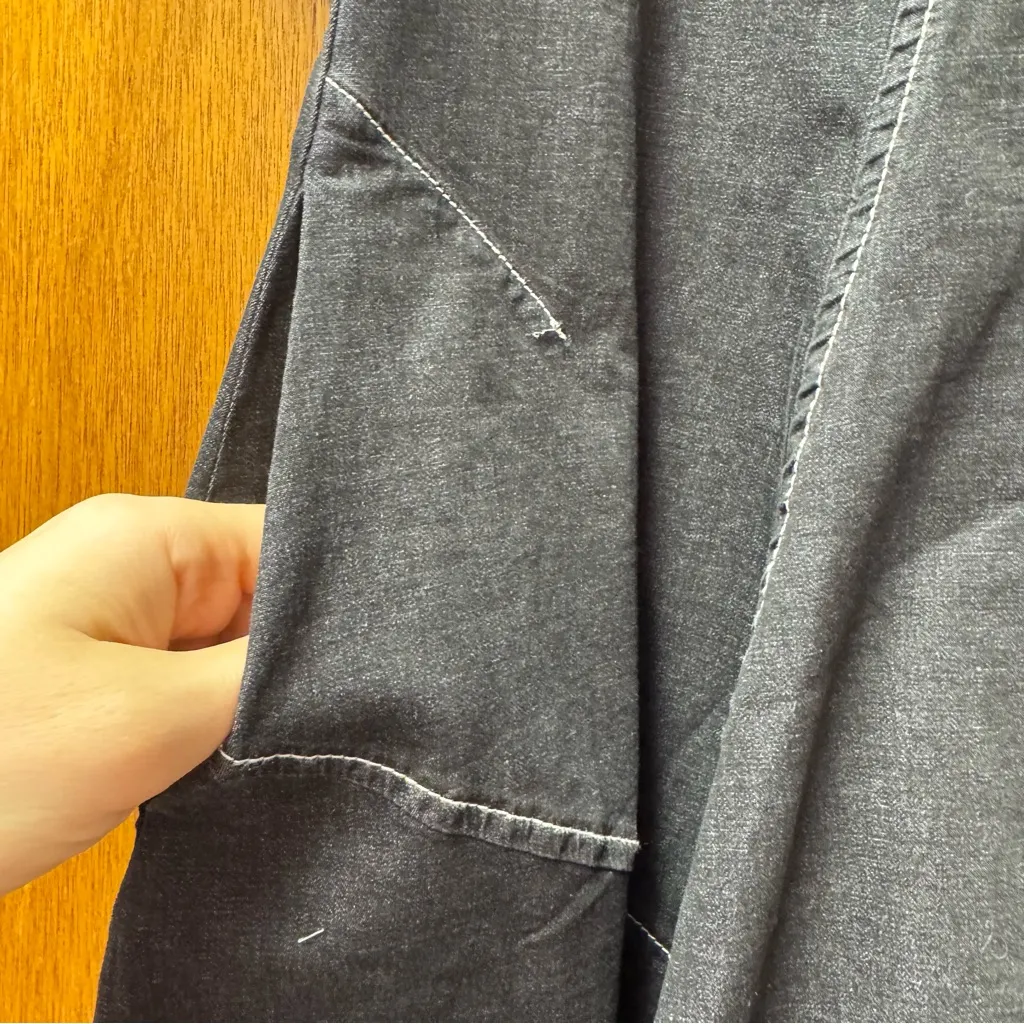 NEW Alembika Barbie Wonderful Shirt Dress Black Denim 3 US 10 - Image 11