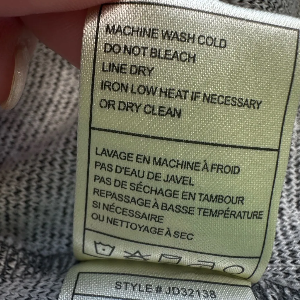 Jack BB Dakota Revolve Aila French Terry Sherpa Wrap Sweater Heather Grey Sz S - Image 8