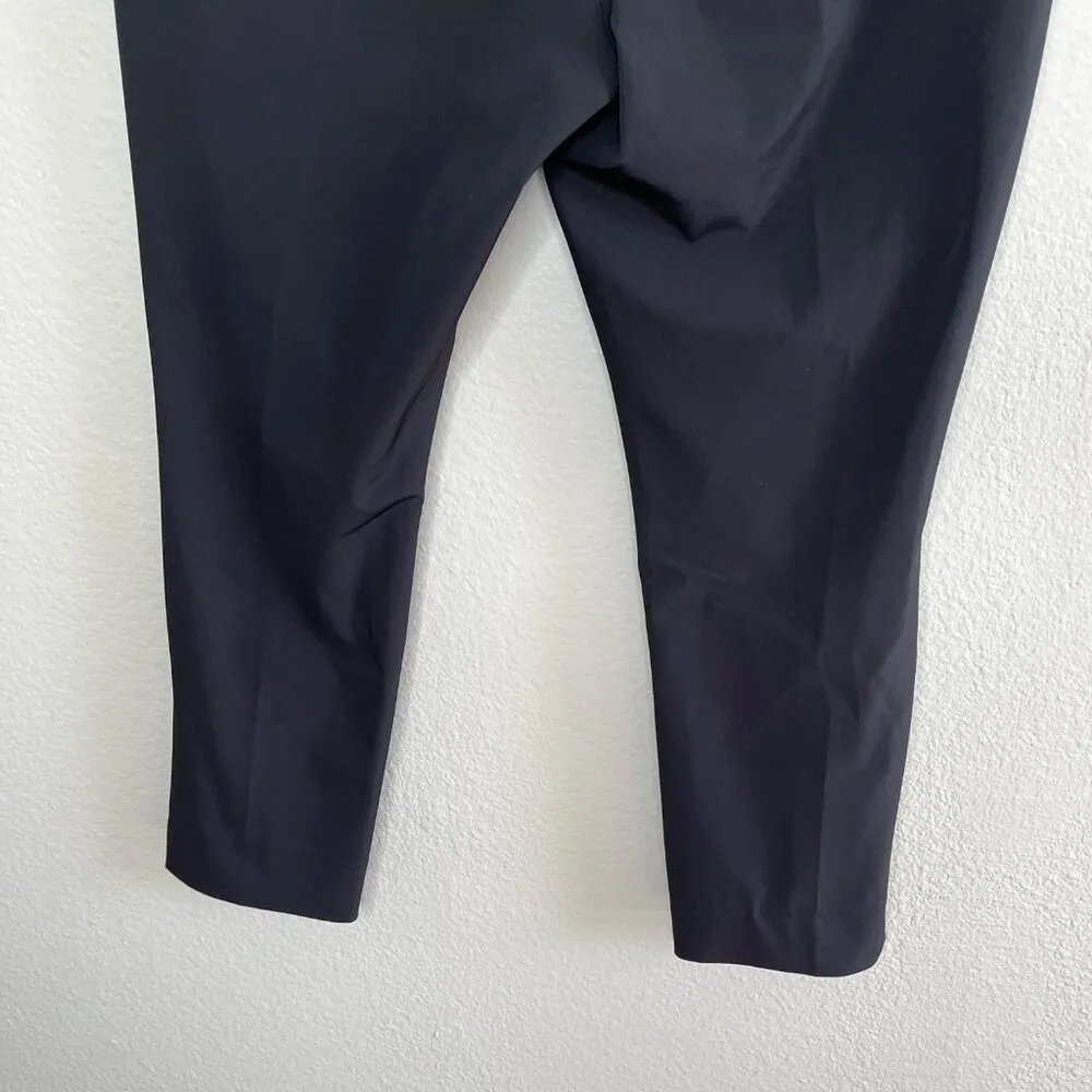 Theory Womens Black Go Pant Becker Straight-Leg Crop Dress Pants Size 6 - Image 7