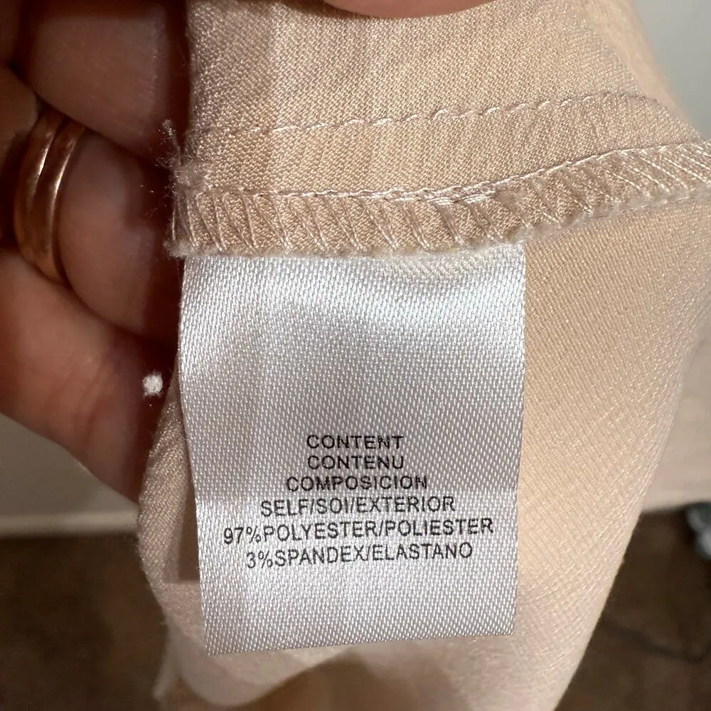 WAYF Champagne Strapless Maxi Dress Sz M - Image 6