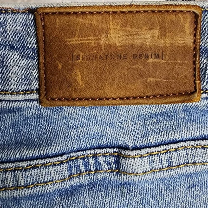 Zara ZW The Skinny Distressed Shark Bite Raw Frayed Hem Jeans 4 - Image 8