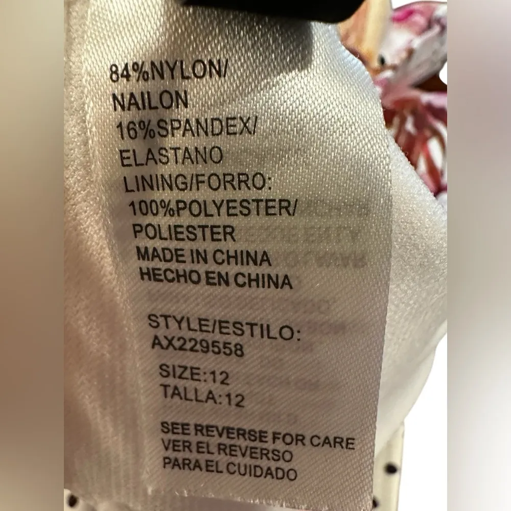 Women's One Piece ALEX MARIE Swimsuit Floral Multicolor Size: 12 - Image 7