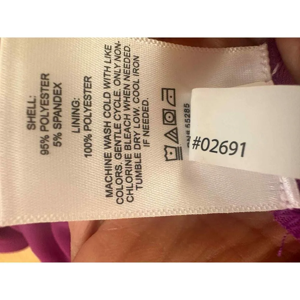 NWT XL Draped V-Neck Strong Shoulder Mini‎ Dress - Image 6