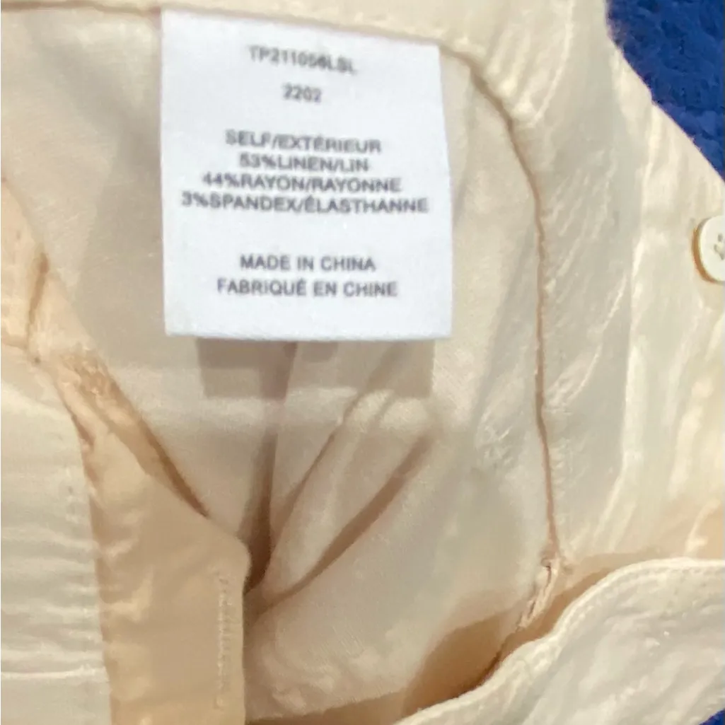 Derek Lam 10 Crosby Womens Beks Utility Ultra-High Waist Pants Ivory Size 8 - Image 7