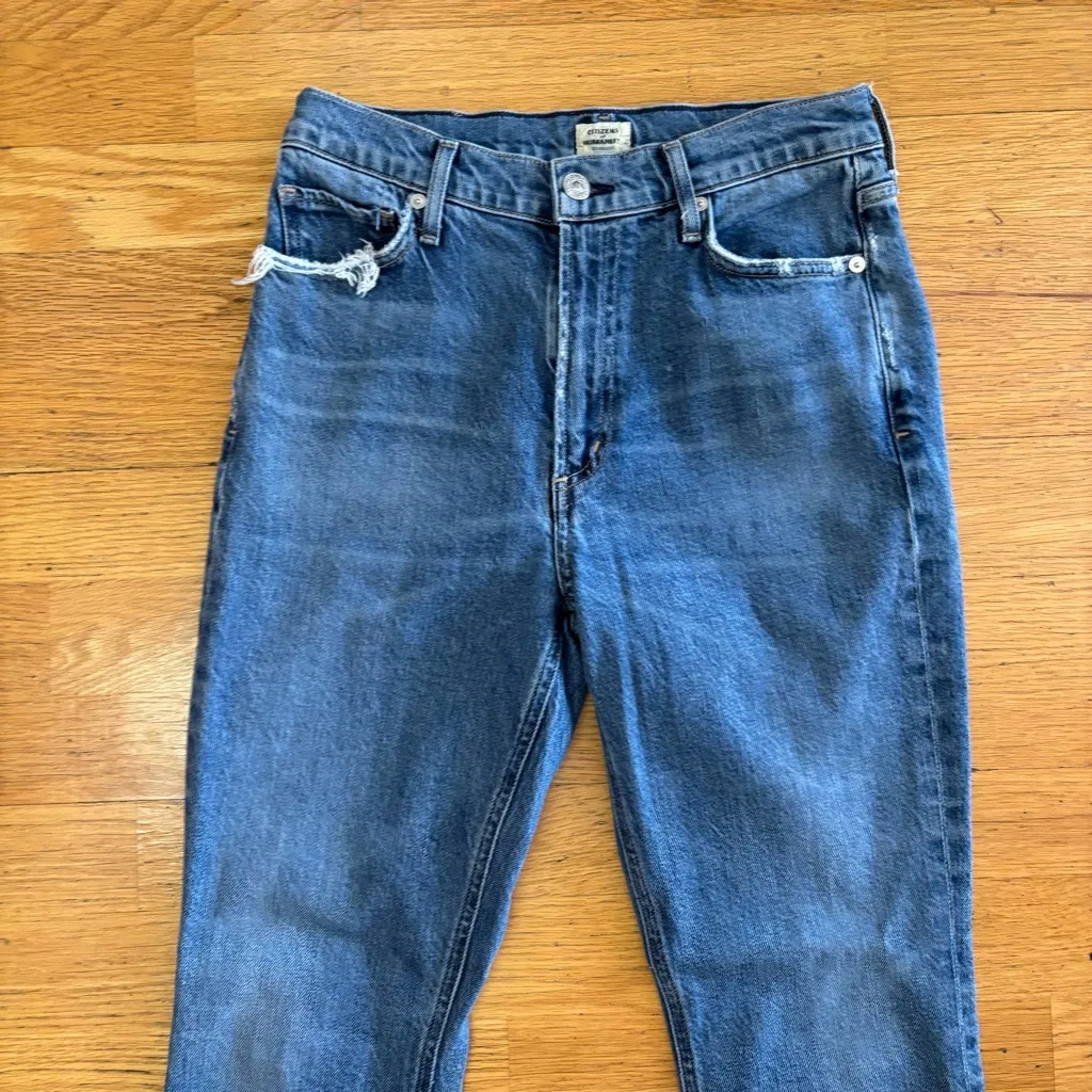 Citizens of Humanity Genuine Vintage Remy Preppy Organic Cotton Crop Flare 27 - Image 4