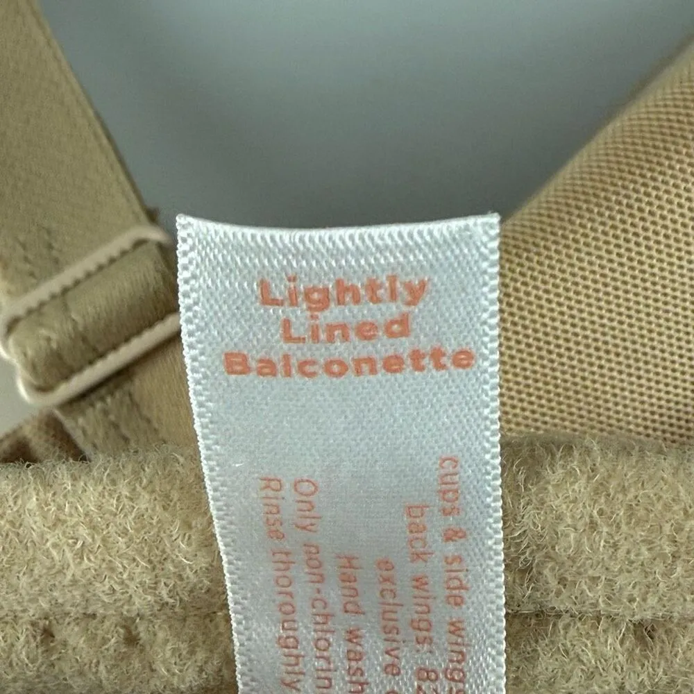 Cacique Lightly Lined Balconette Lace Covered Full Coverage Bra Size 44DDD - Image 7