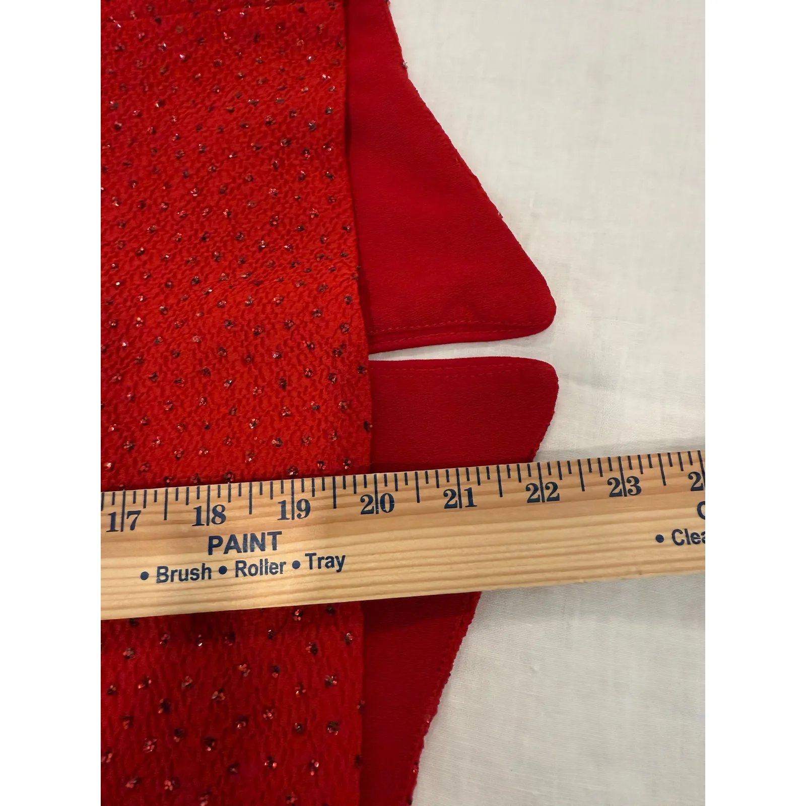 Jessica Howard Zip Up Tasseled Embossed Crew Neck Blazer Red Women's Size 12P - Image 8