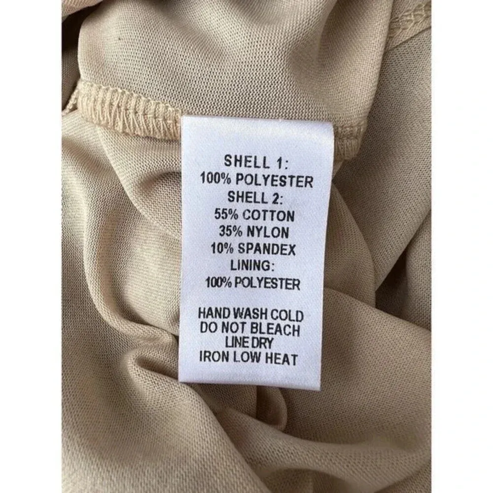 Lulus Lace Prom Dress Sheer Overlay High Front Slit‎ Maxi Bridal Party Gown Sz S - Image 7