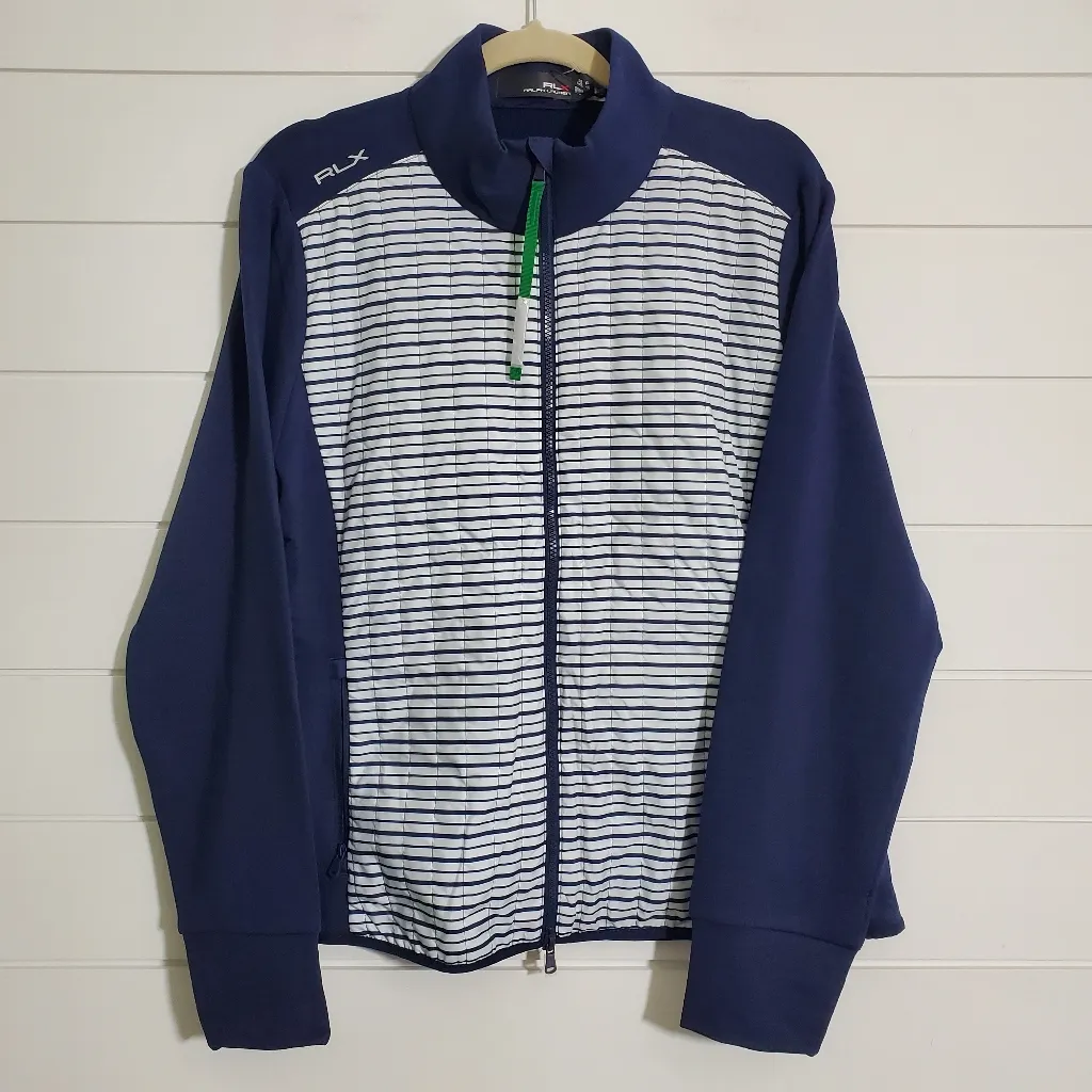 Ralph Lauren Rlx Golf Ralph Lauren‎ Quilted Hybrid Zip Jacket. Size: XL Blue - Image 2