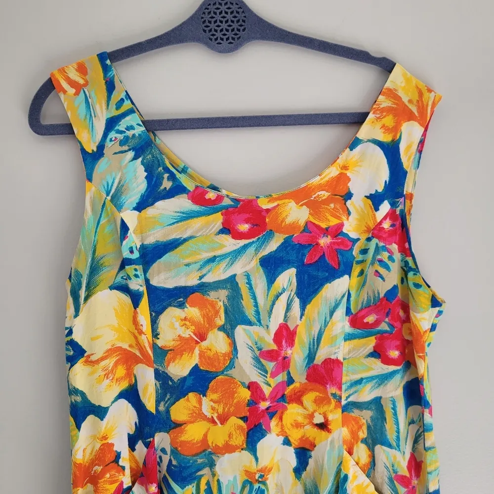 Jams World Vintage Tropical Floral Print Sundress - Image 2