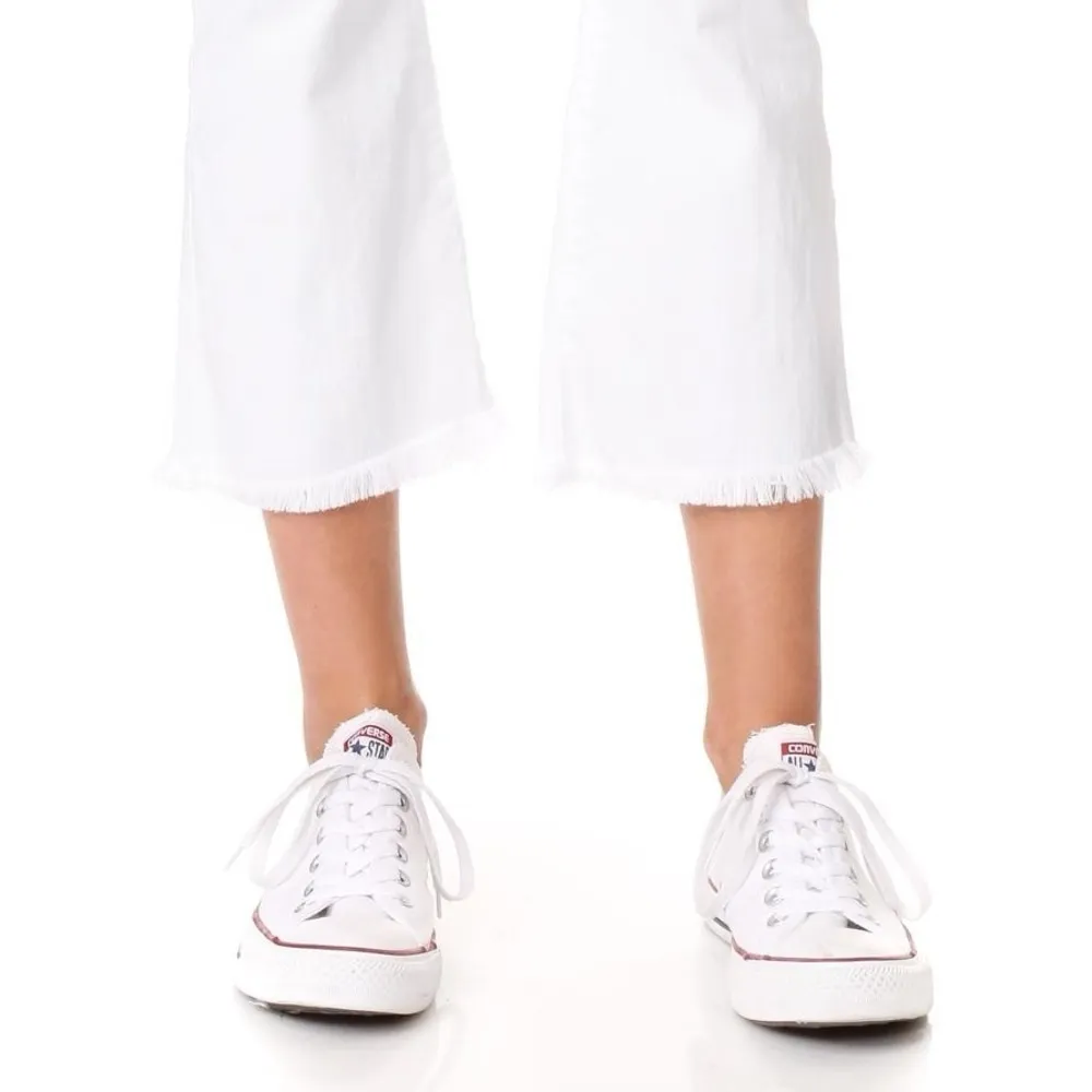 Current/Elliott The Cropped Flip Flop Jeans White Size 23 - Image 11