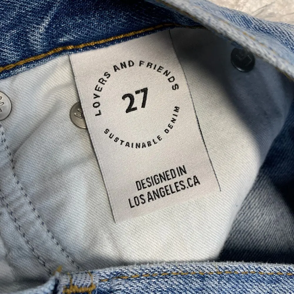 Lovers and Friends Devon High Rise 90s Cut Off Jean Shorts Sz 27 - Image 6