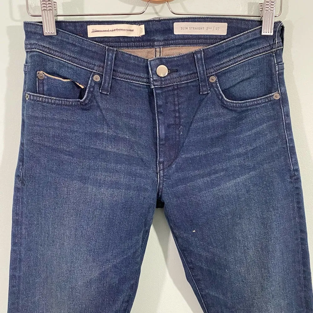 Pilcro And the Letterpress Anthropologie Mid Rise Slim Straight Jeans Size 27 - Image 2
