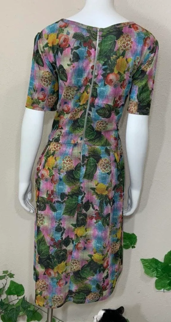 Amelia Sunrise Sunset Floral Stretch Dress - Image 4