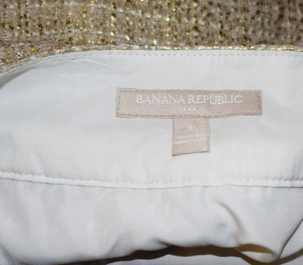 Banana Republic  Gold Skirt 4 - Image 7