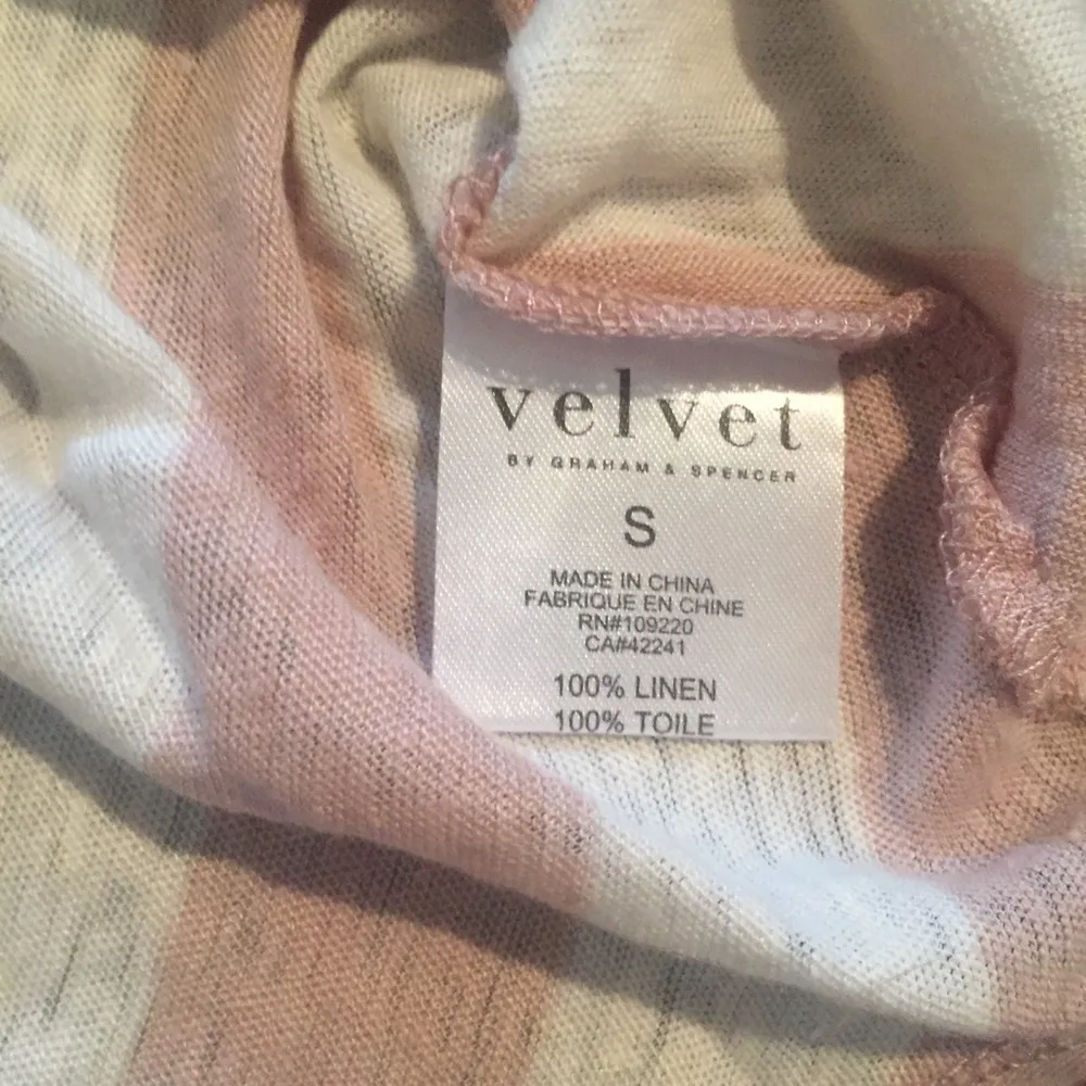 Velvet by Graham & Spencer linen striped top - Image 8