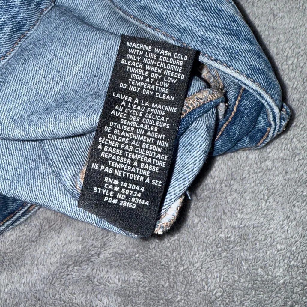 AVEC LES FILLES High Waist Cargo Jeans size 27 - Image 9