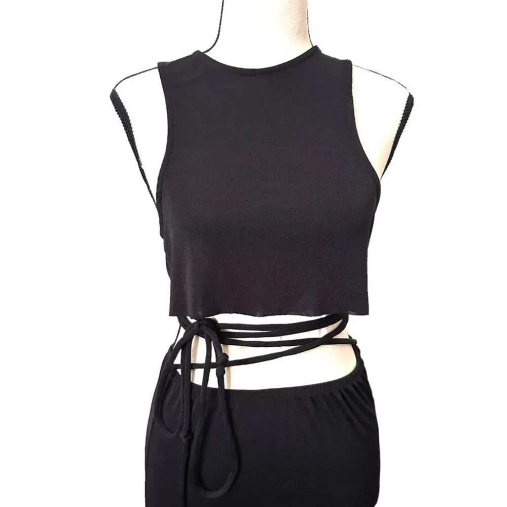 DANIELLE BERNSTEIN Skirt Set with Waist Tie NWOT‎ Sz XS - Image 3