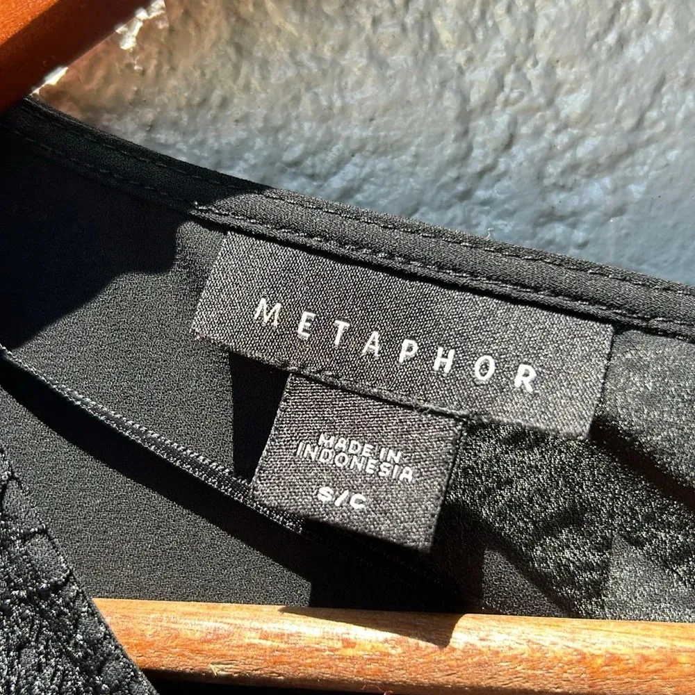 Metaphor  Black Lace Top - Image 6