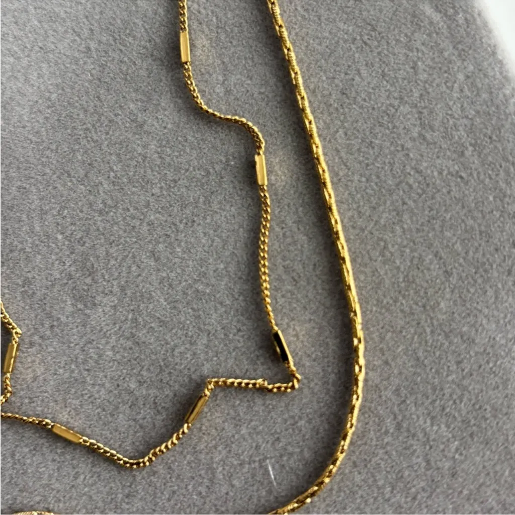 NWOT Jenny Bird Gold Double Strand Necklace - Image 4