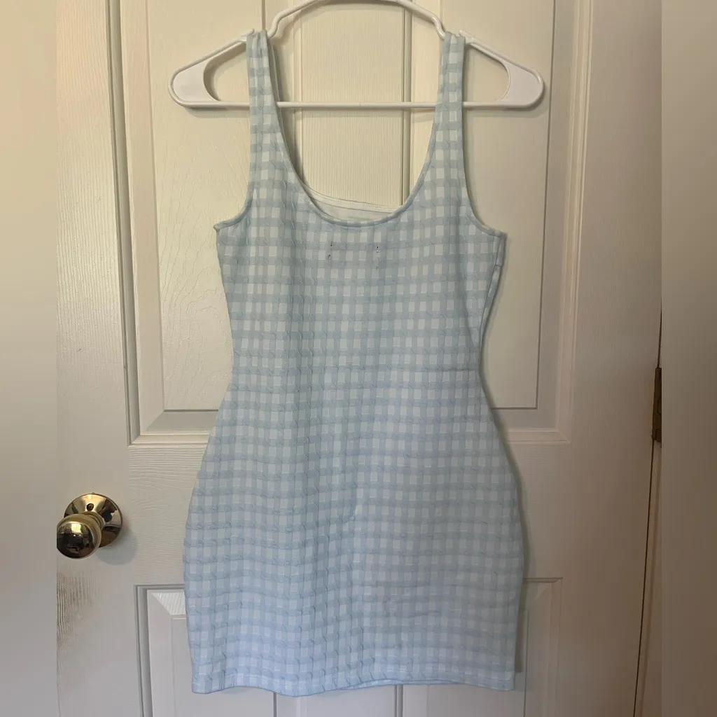 Urban Outfitters Paige Gingham Bodycon Tank Dress - Image 2