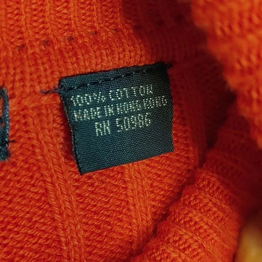 Jeanne Pierre Size Small Red Ribbed Sweater Cotton - Image 5