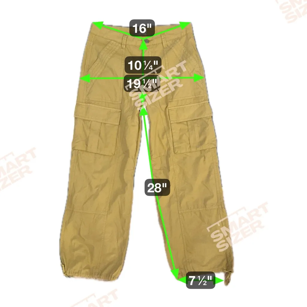 KUT Erika Olive Green Mid-Rise Utility Pant - Image 3