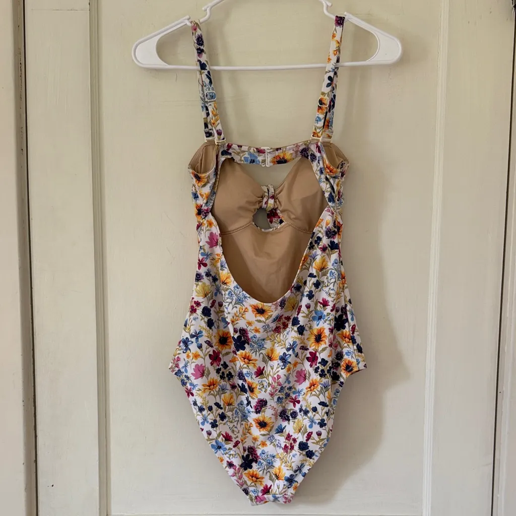 Old Navy Floral One Piece Swimsuit - Multicolor - Image 3