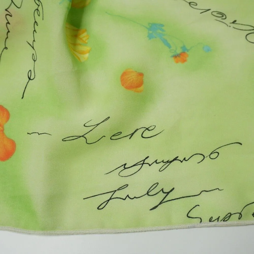 Green Floral Handwritten Months of the Year Calendar Cursive Letters Precious‎ - Image 3