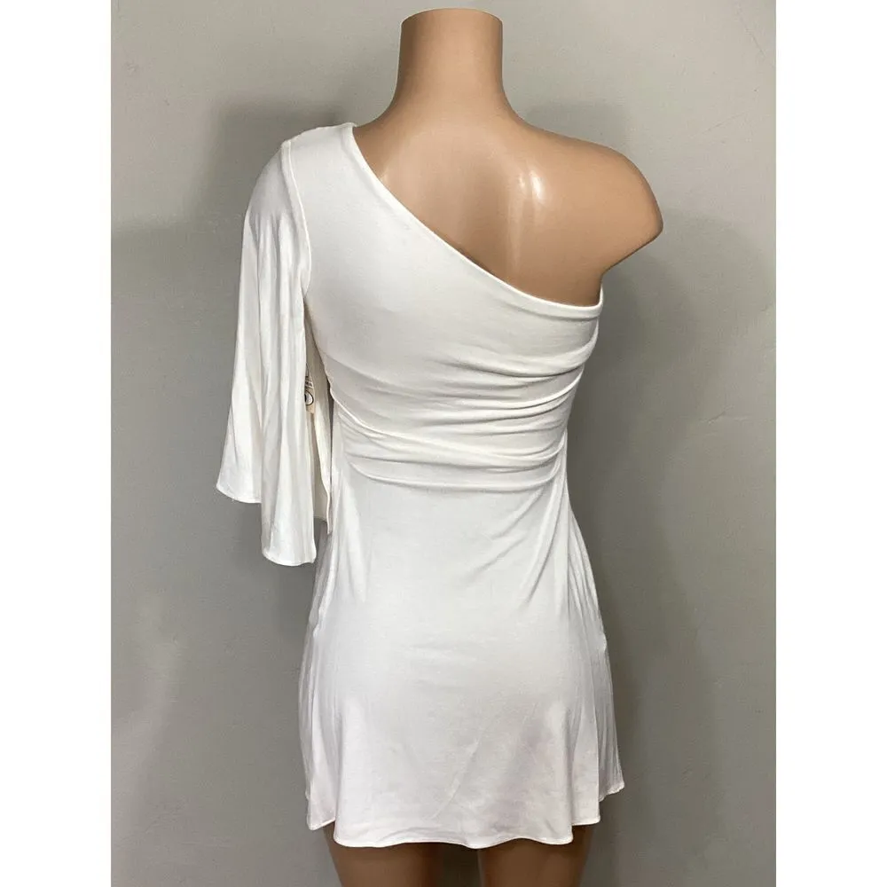 New. SKY ivory one shouldered dress. Retails $224 White - Image 6