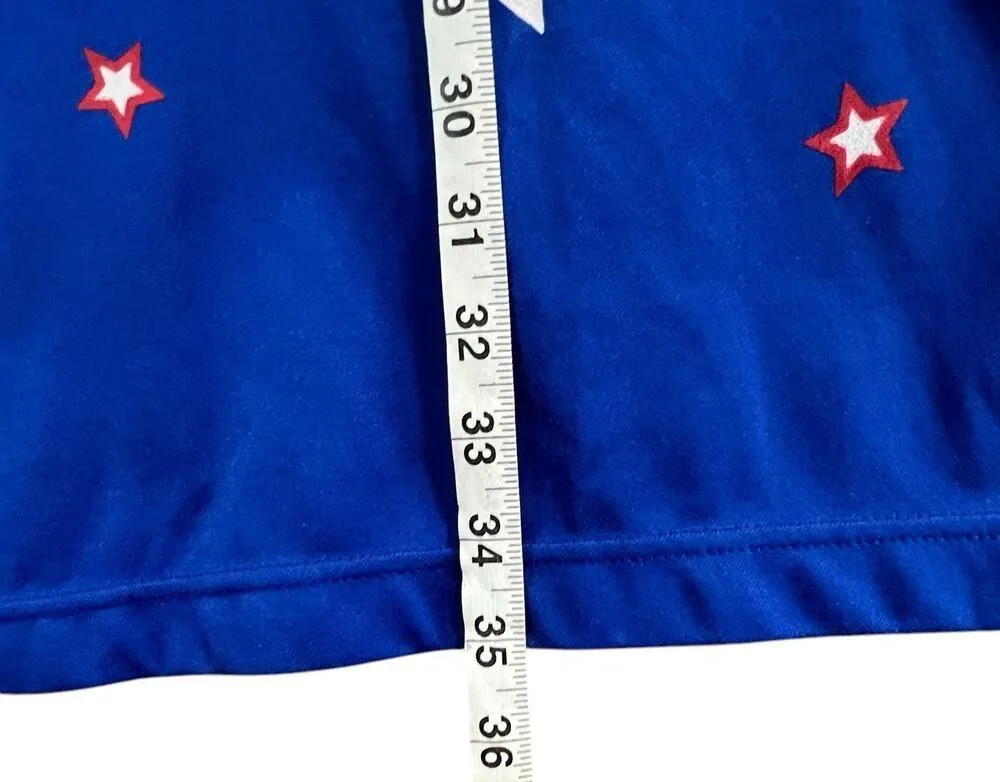 Vintage Raw Blue Jersey Dress L Blue New York Lace Sleeves Sporty Y2K Streetwear Size L - Image 10