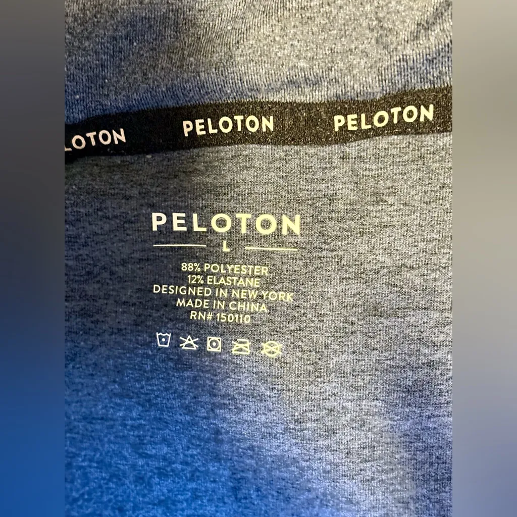 Peloton Blue Dreamblend Relaxed Full Zip Hoodie Sweathshirt - Image 10