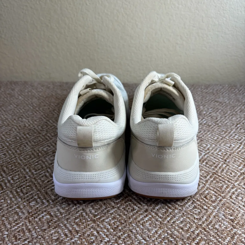 Vionic Shoes Walk Strider White Cream Women's Sz 9 Lace Up Athletic Sneaker EUC - Image 5