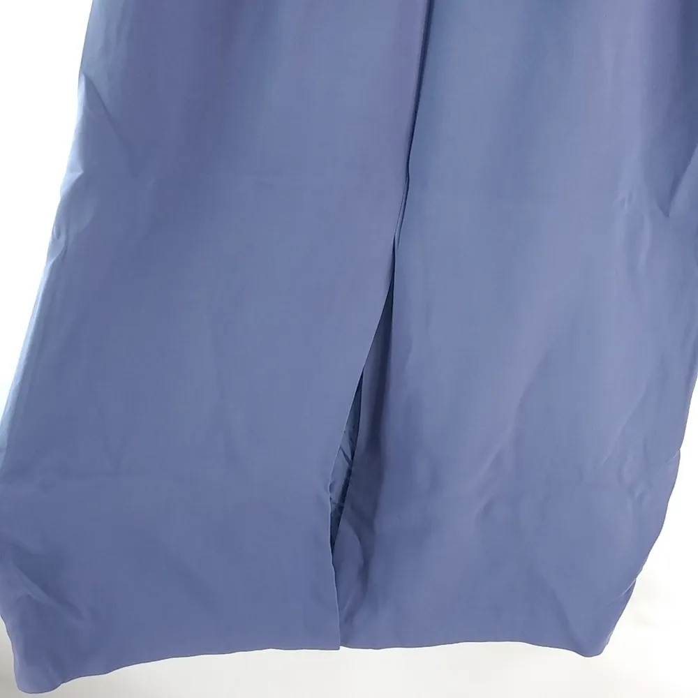 Talbots 8 Silk Pewter Purple Silk Midi Skirt - Image 12