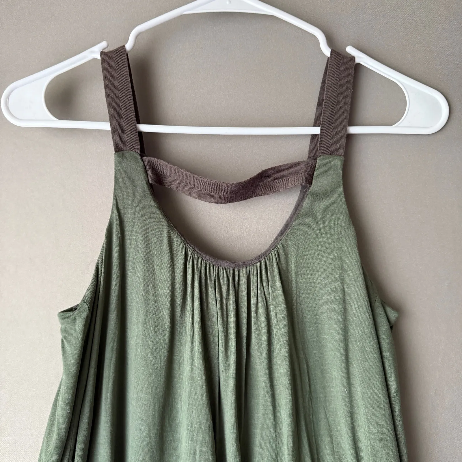 Anthropologie Amadi sz‎ S green boho layered tank top NWOT - Image 7