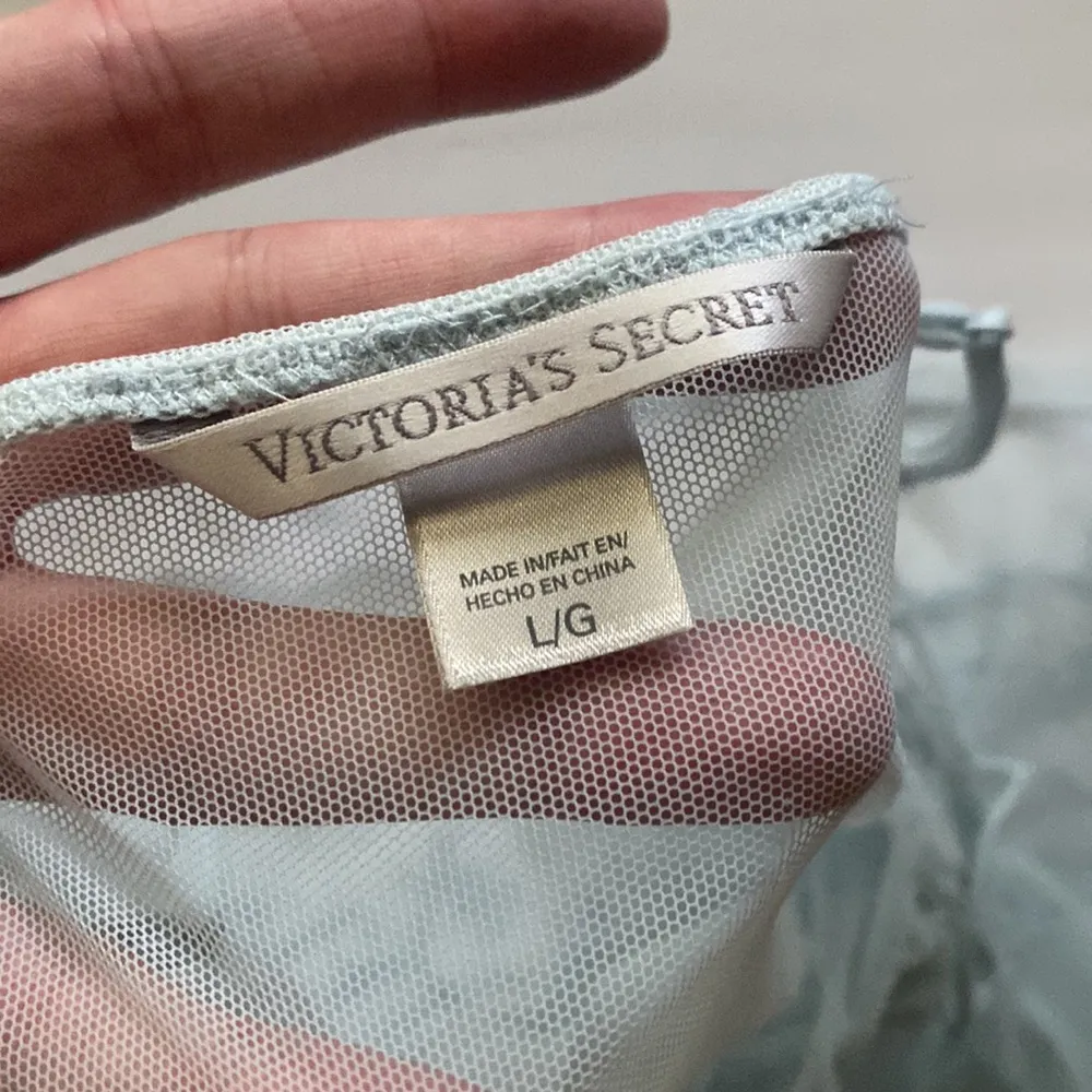 Victoria’s Secret 2010 sheer blue empire waist garden babydoll, size large - Image 4