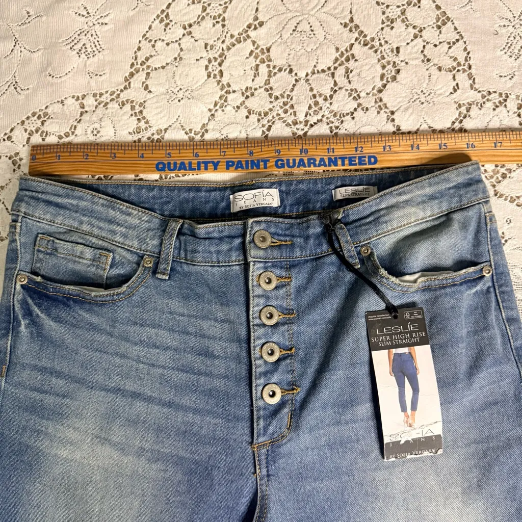 Sofia Button Fly Light Blue High - Image 6